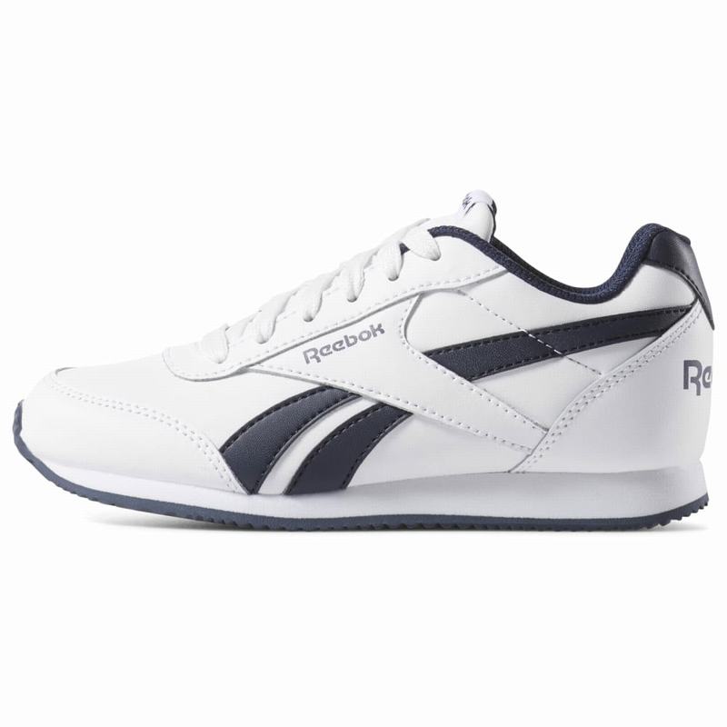 Reebok Royal Classic Jogger 2.0 Tenisky Chlapcenske - Biele/Námornícka Modrá HO3818WZ